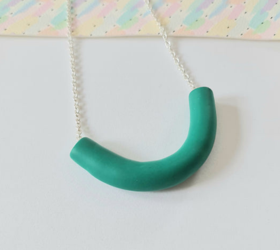 Chunky green necklace
