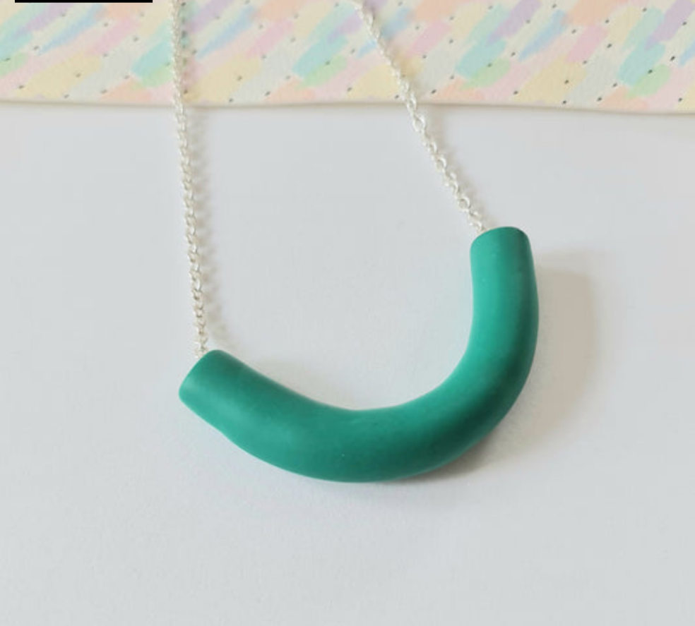 Chunky green necklace