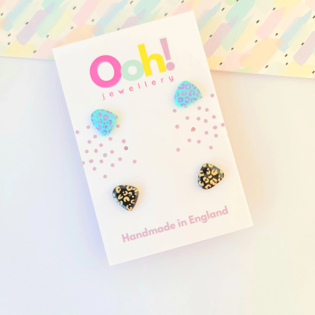 Multipack, 2 pairs of handmade studs