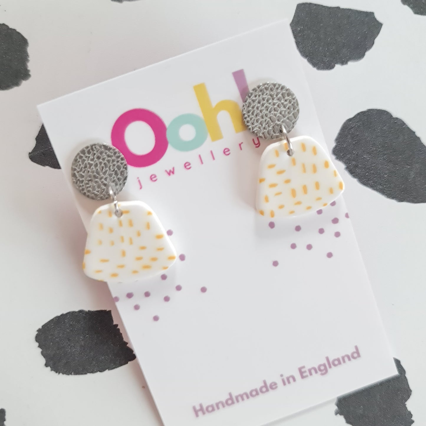 Yellow Confetti Dangles