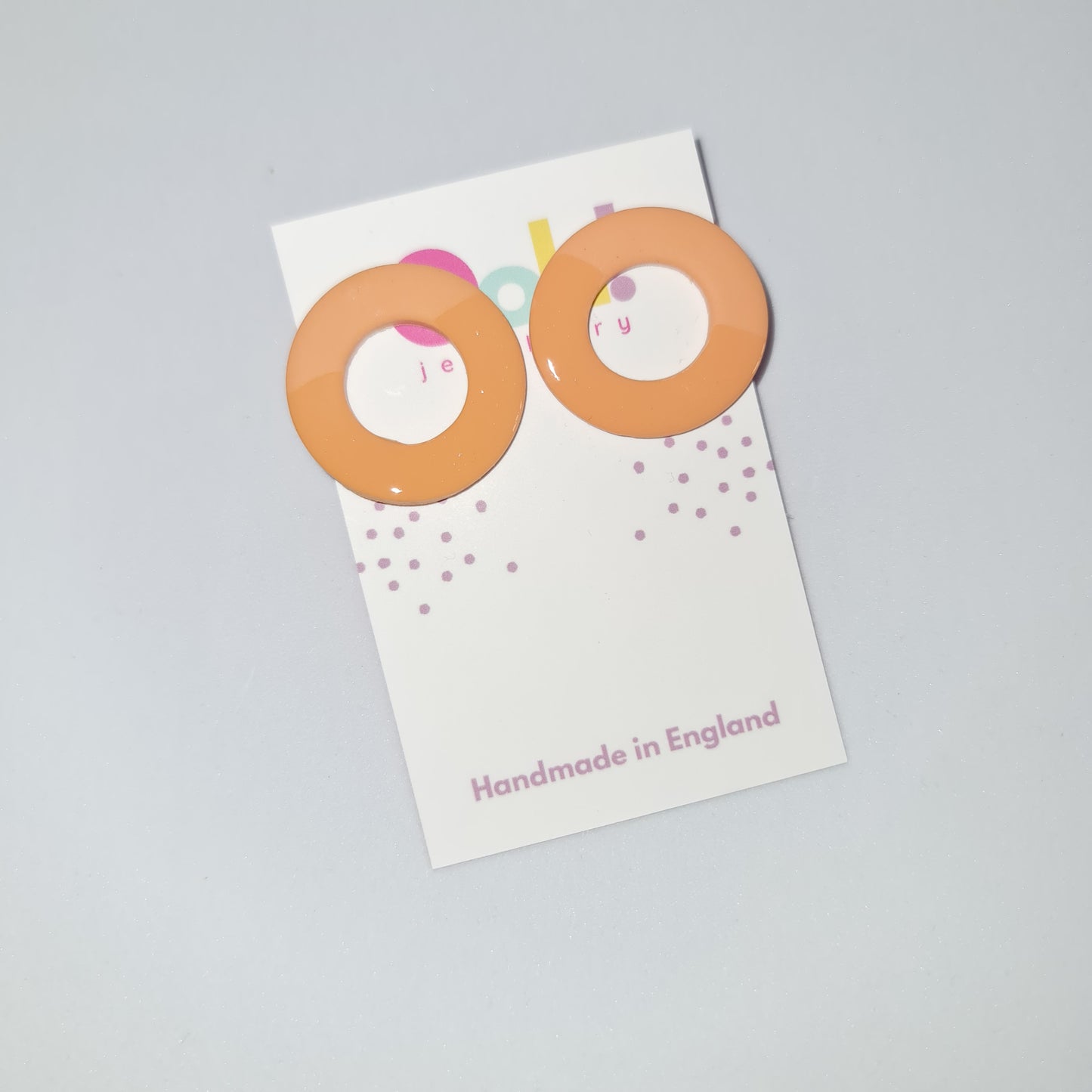 Doughnut shaped statement studs