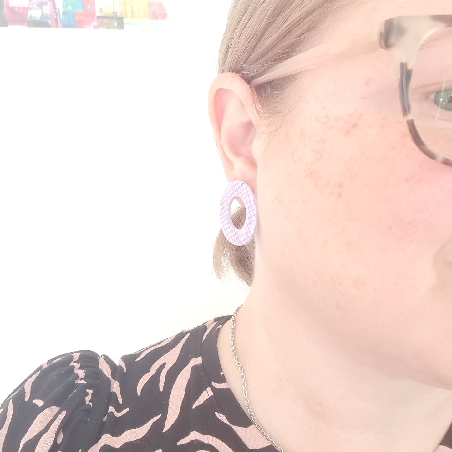 Purple Statement Studs