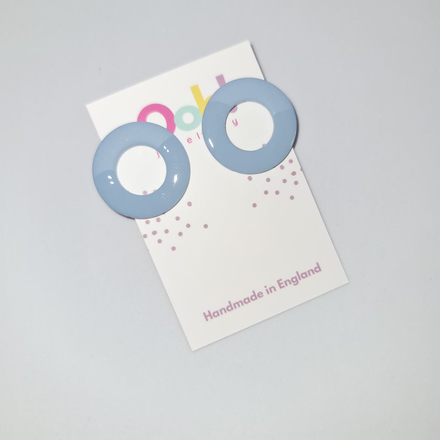 Doughnut shaped statement studs