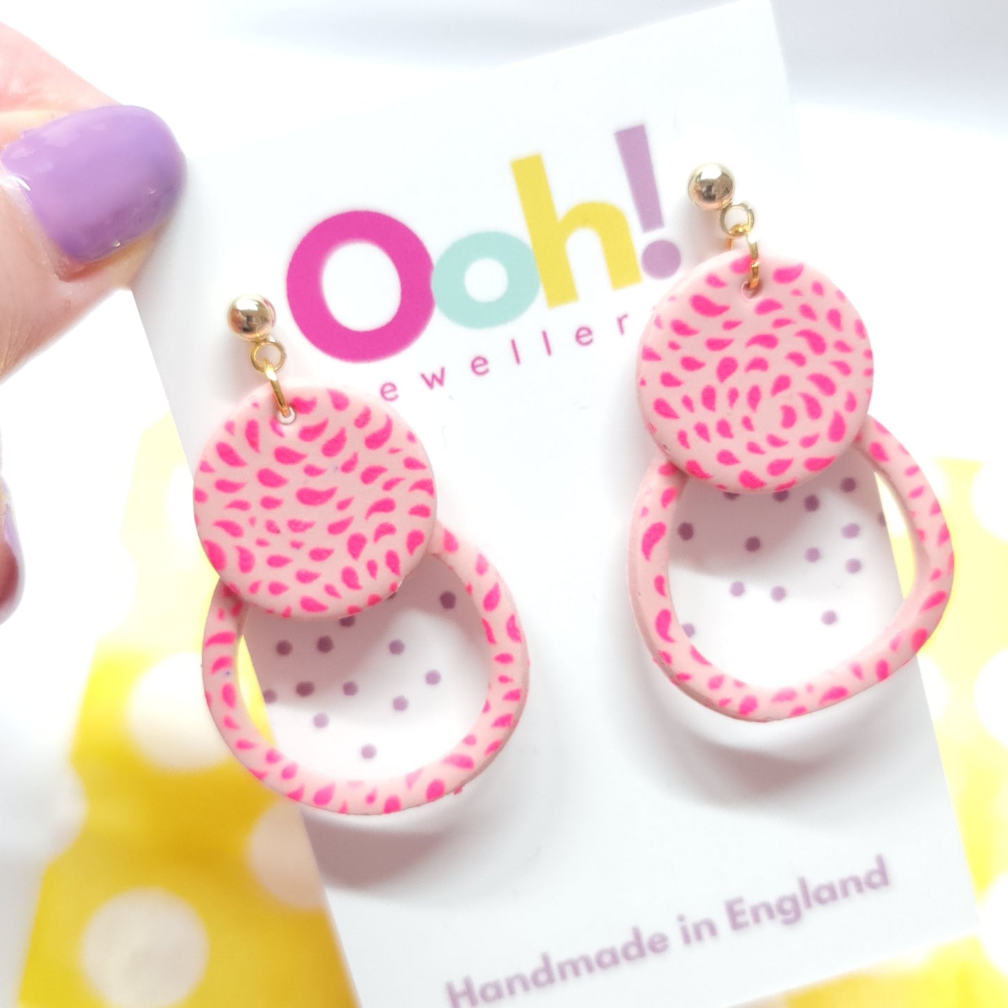 Pink Petal Dangles