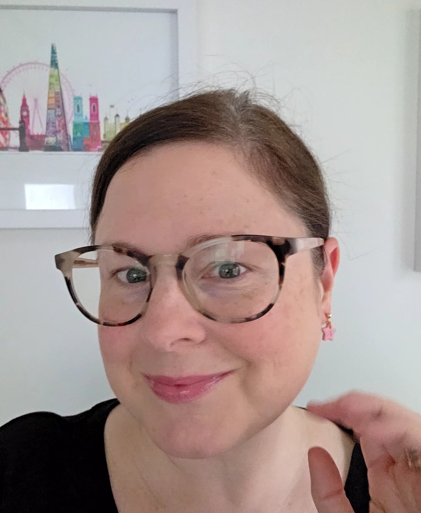 Personalised Initial Pink Star Dangles