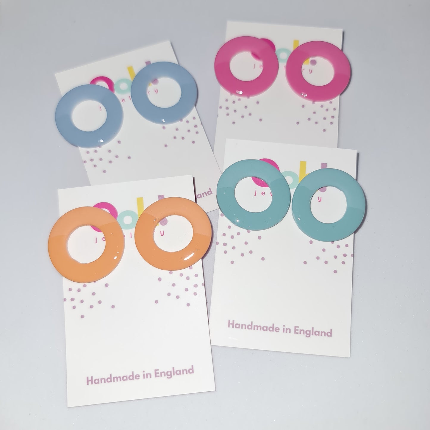 Doughnut shaped statement studs