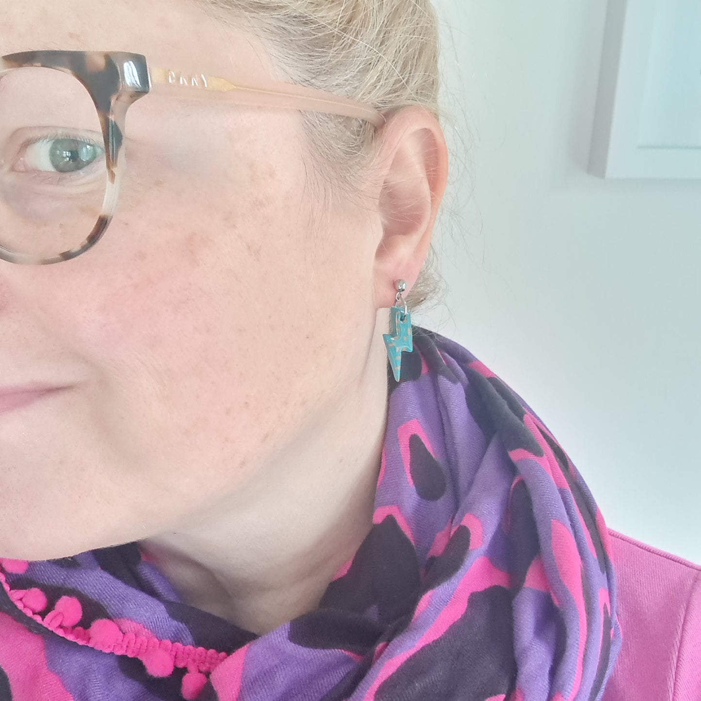 Lightning Bolt Drop Earrings