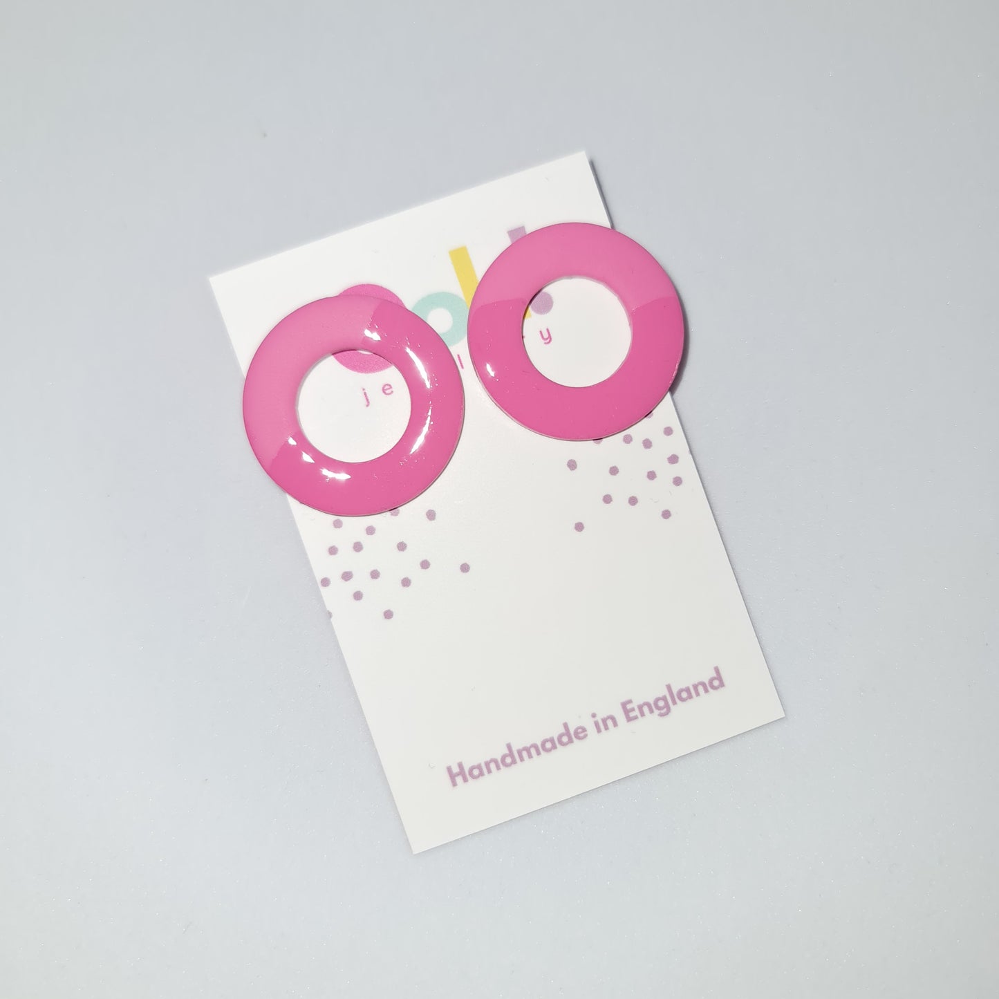 Doughnut shaped statement studs