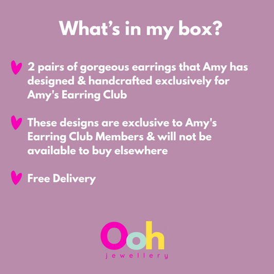 1 month of Amy's Earring Club (a gift paid upfront)