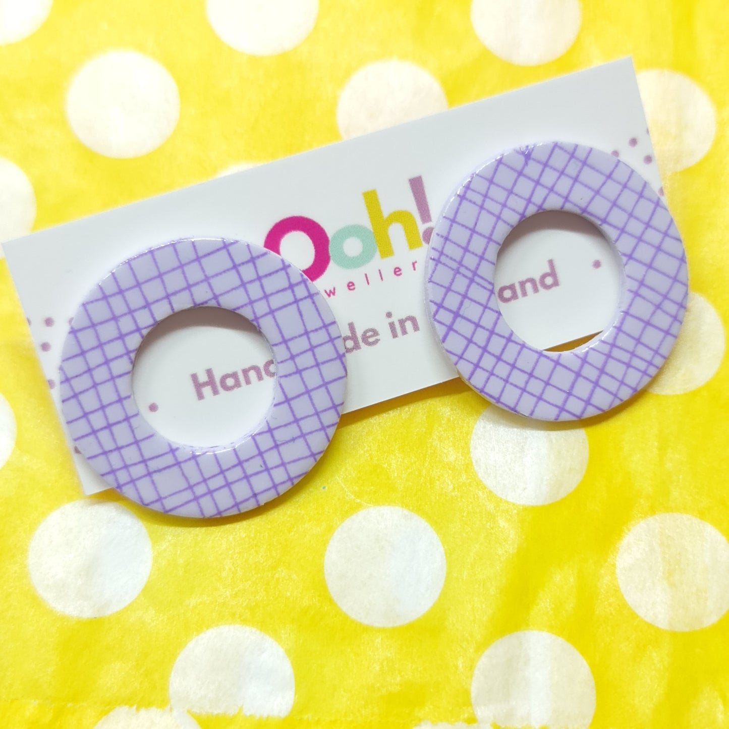 Purple Statement Studs