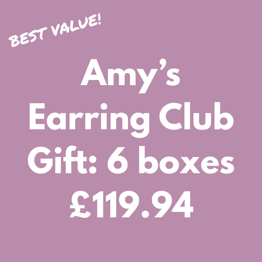 6 months of Amy's Earring Club (a gift paid upfront)