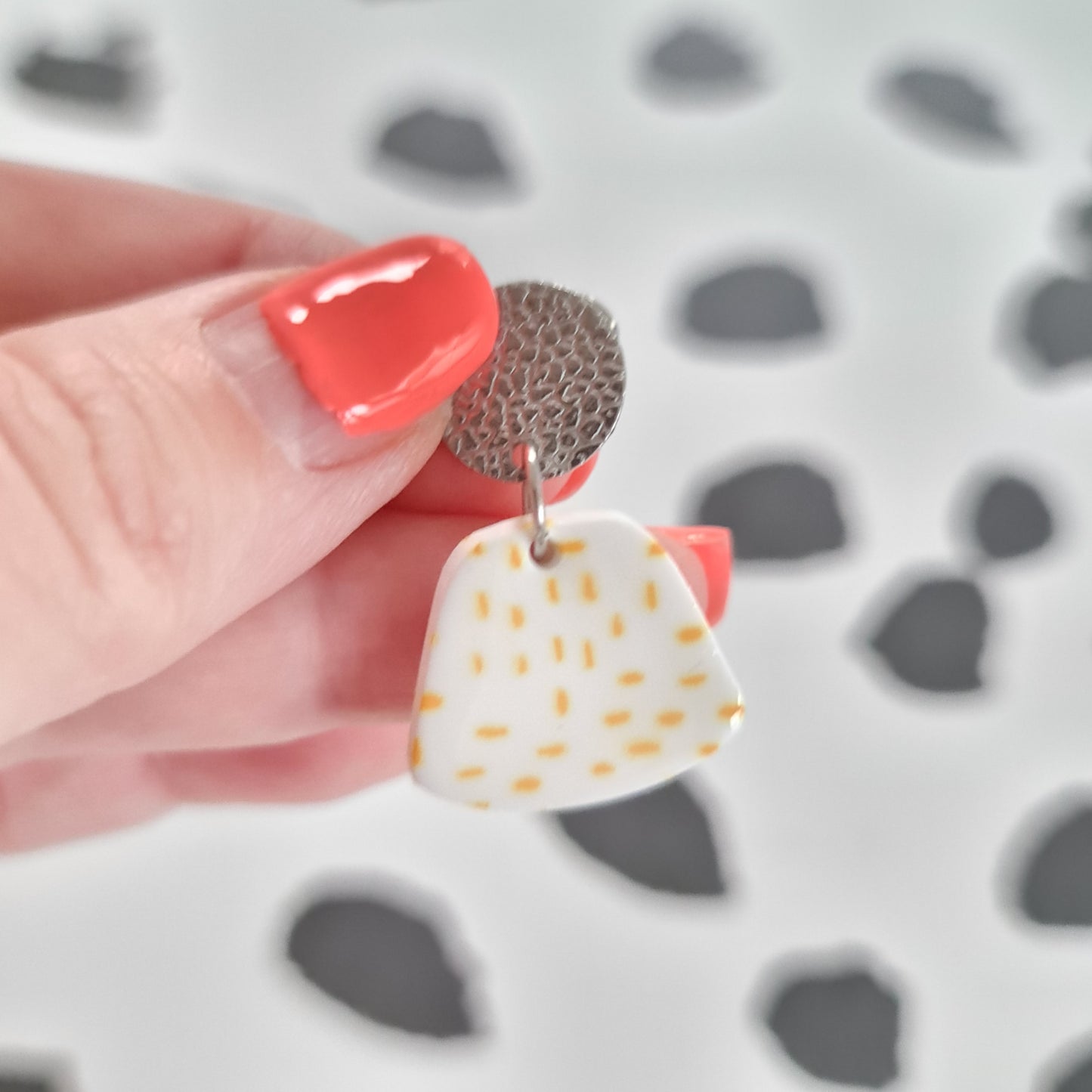 Yellow Confetti Dangles