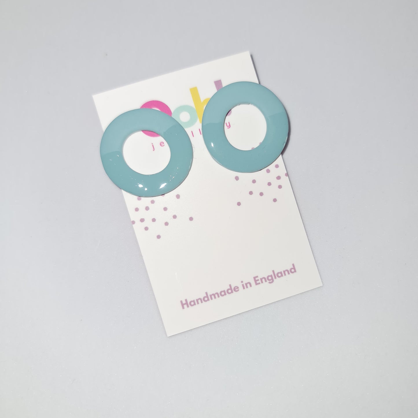 Doughnut shaped statement studs