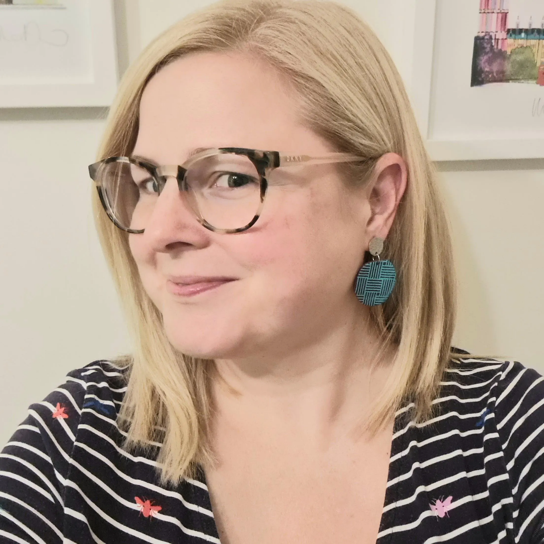 Purple & Turquoise Drop Earrings