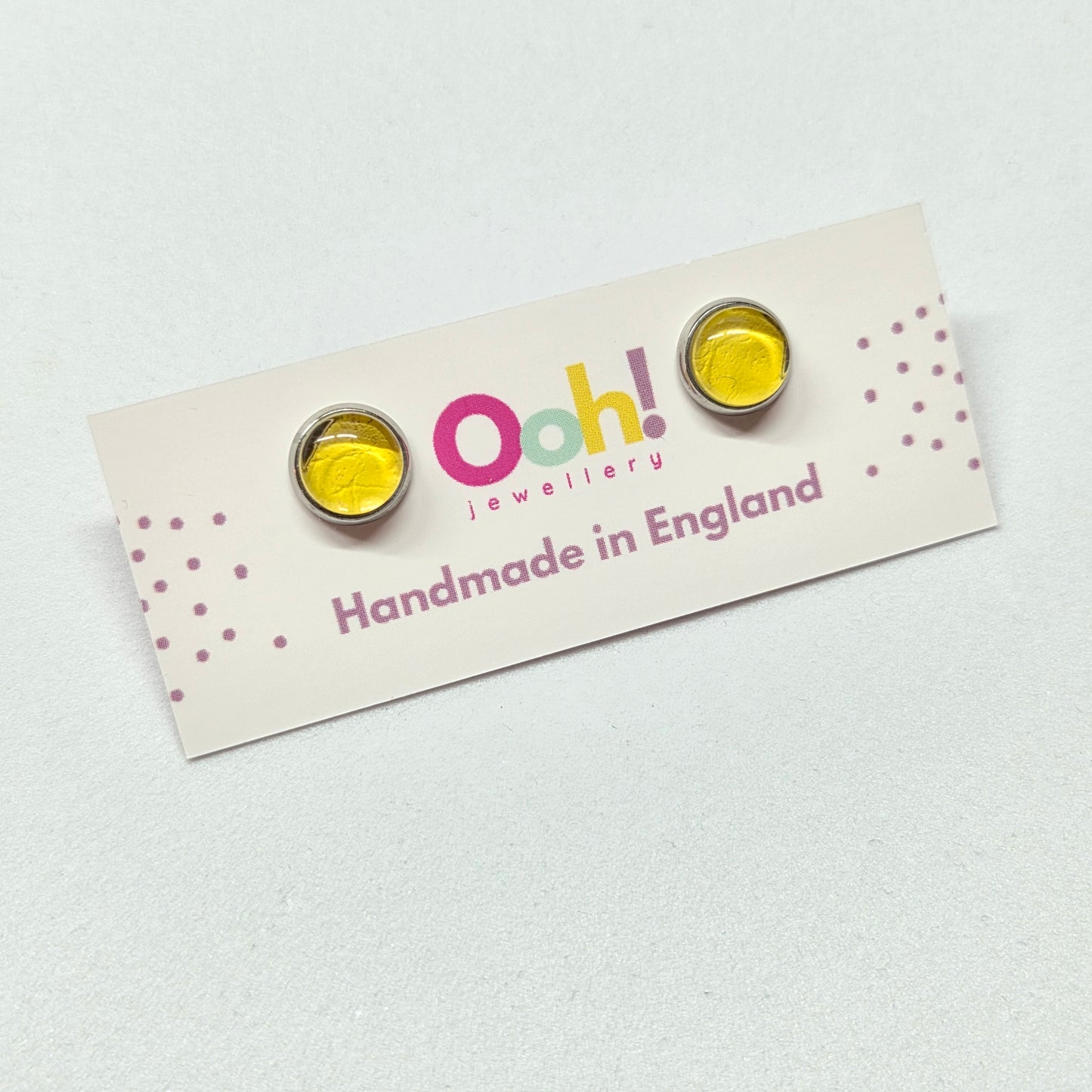 Yellow Colour Pop Studs