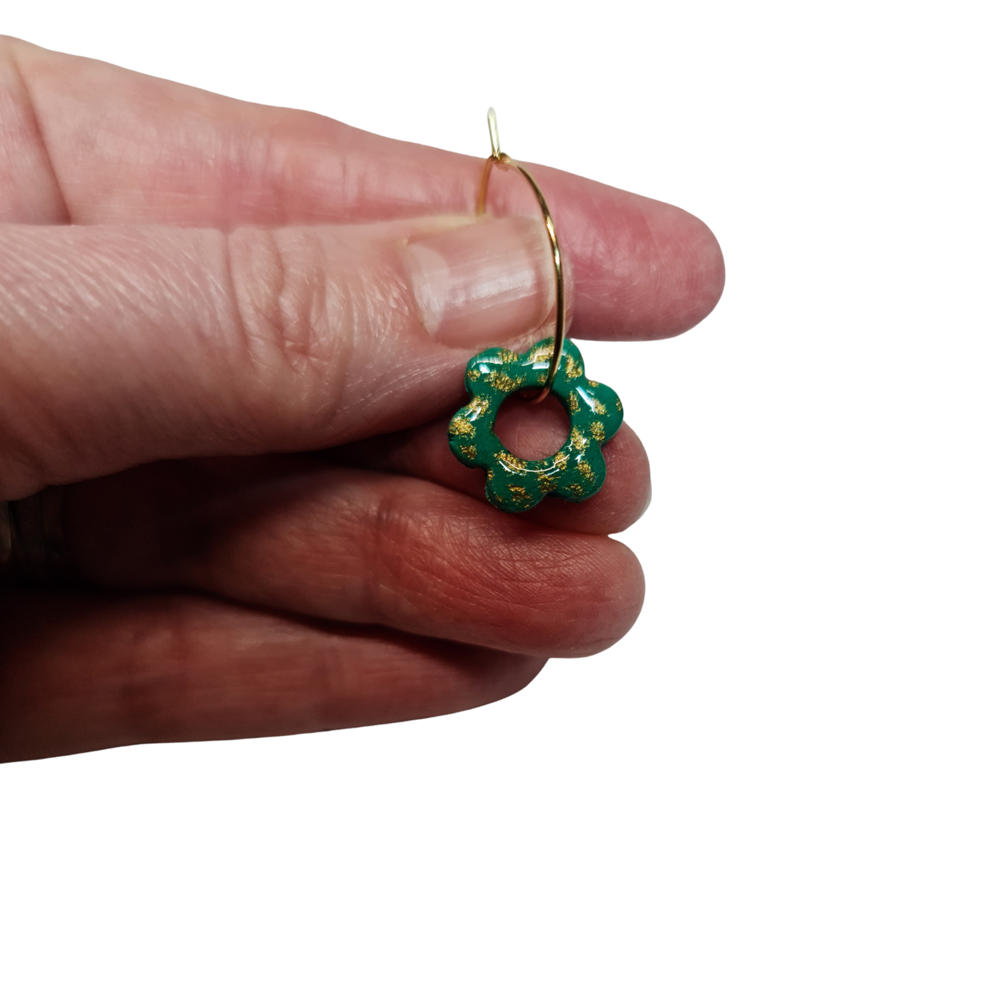Green & Gold Hoops