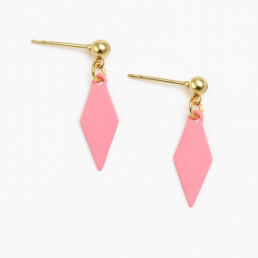 Pink Diamond Dangles
