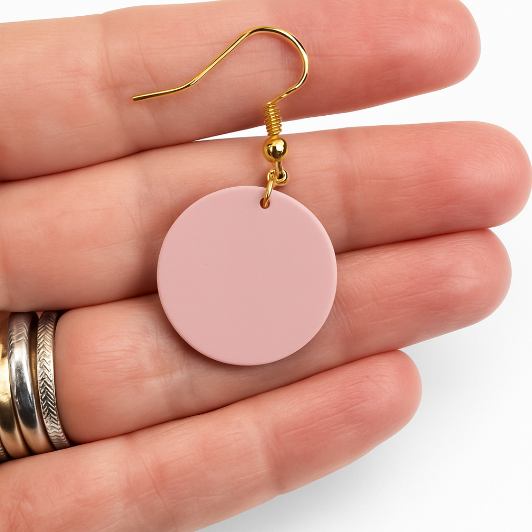 Muted Pink Dangles