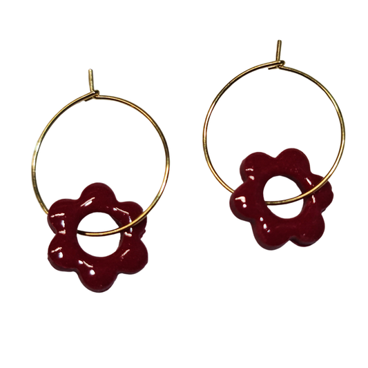 Burgundy Hoops
