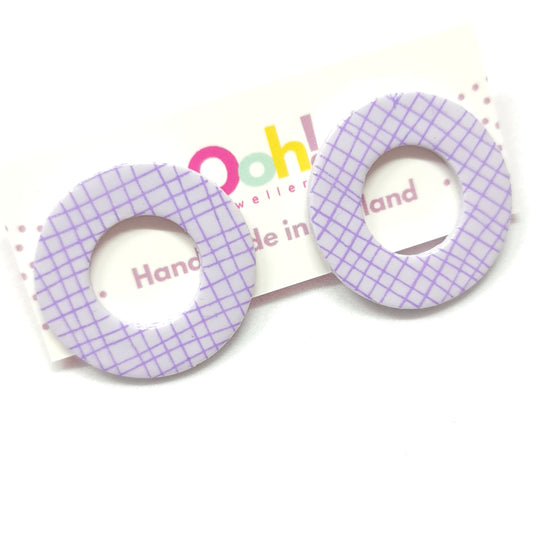 Purple Statement Studs