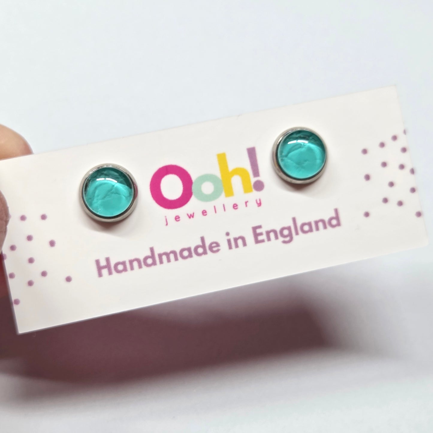 Turquoise Colour Pop Studs