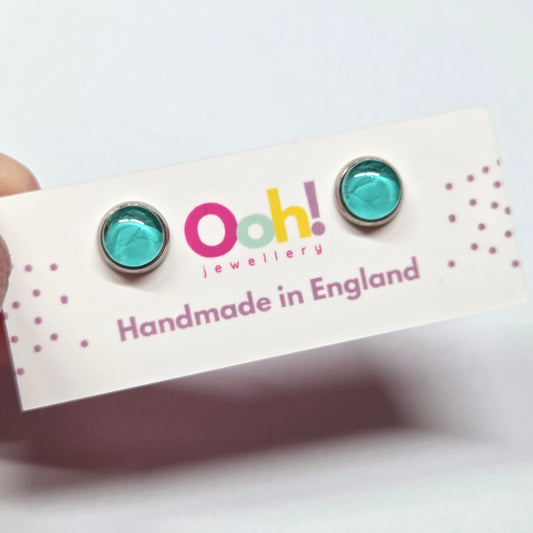 Turquoise Colour Pop Studs