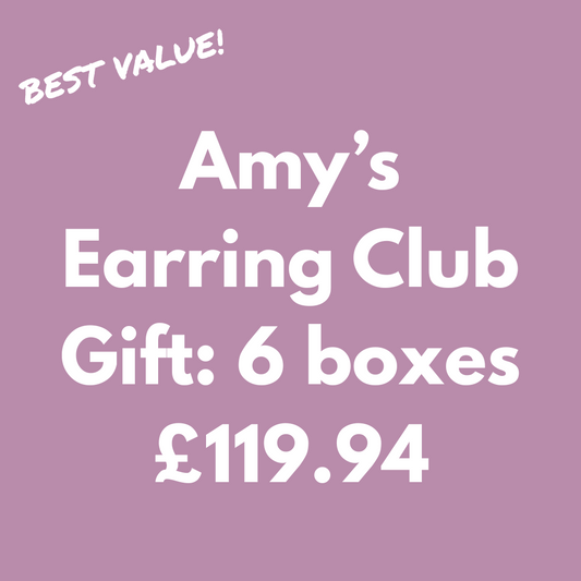 6 months of Amy's Earring Club (a gift paid upfront)