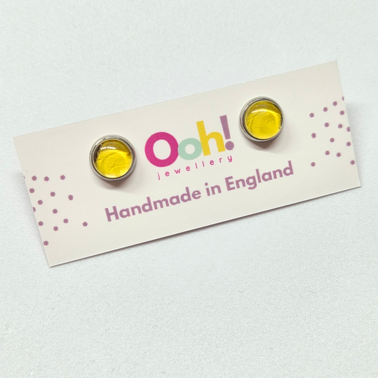 Yellow Colour Pop Studs