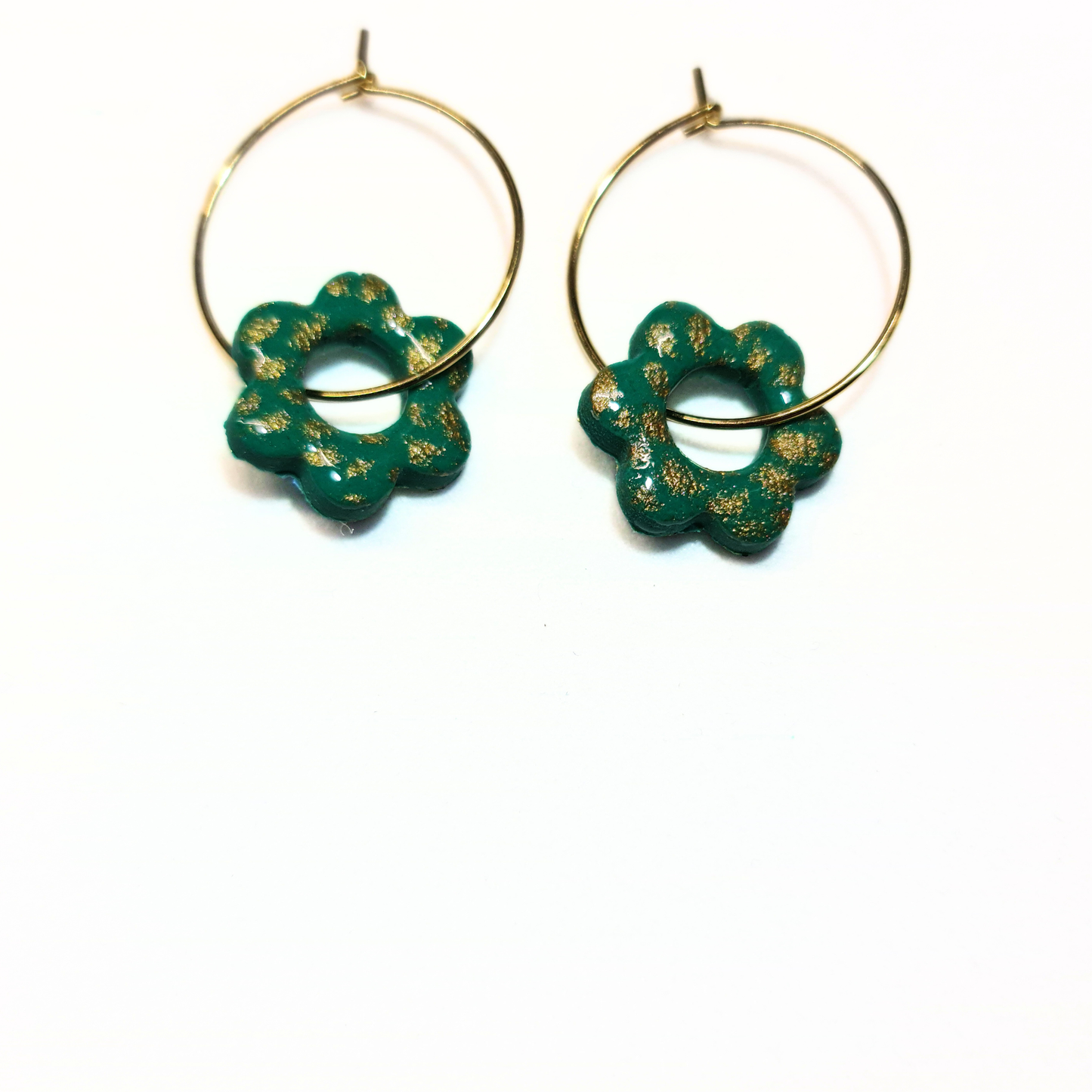 Green & Gold Hoops