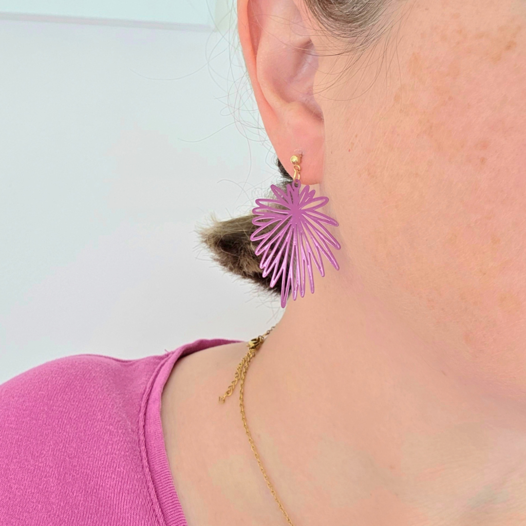 Purple Firework Dangles