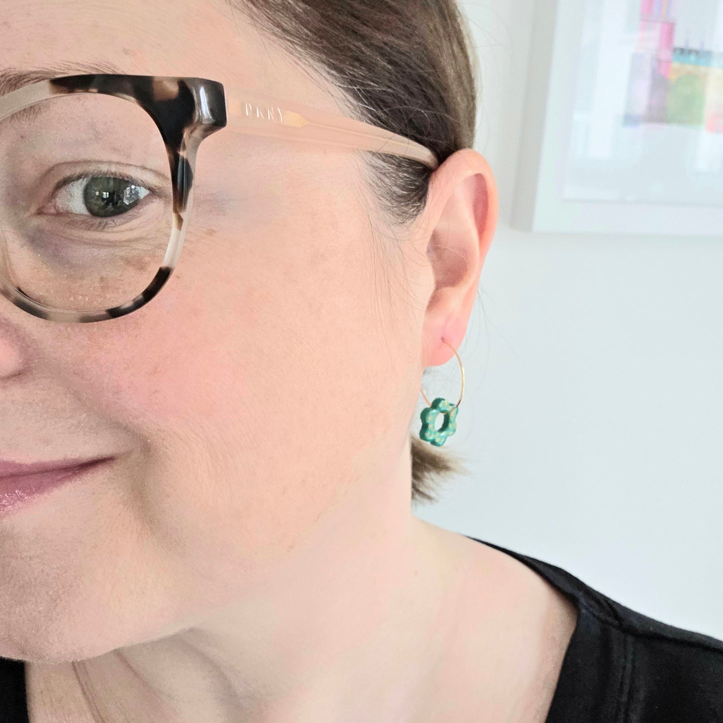 Green & Gold Hoops