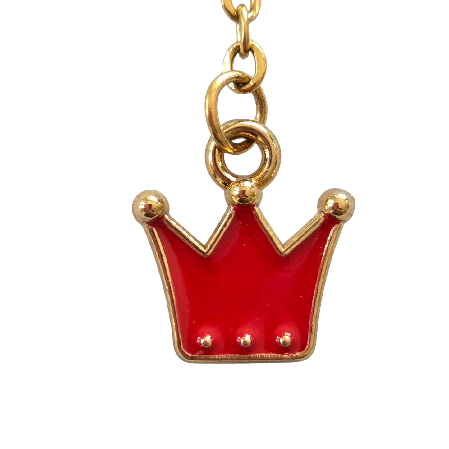 Reina Red Crown Dangles